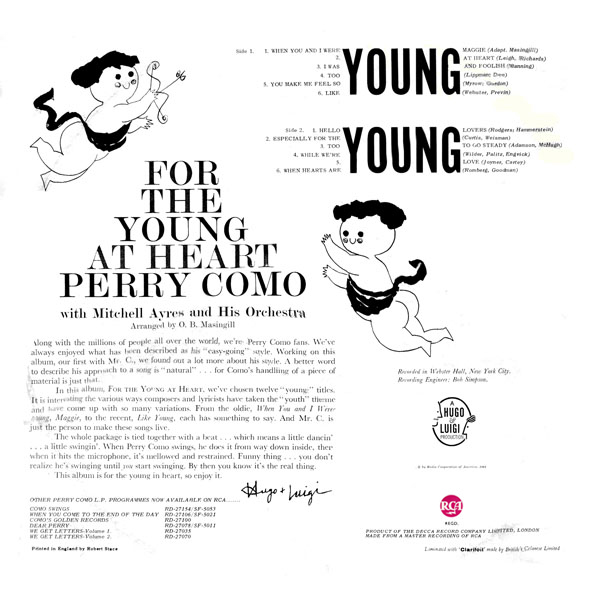 For the Young at Heart - UK Version 1961