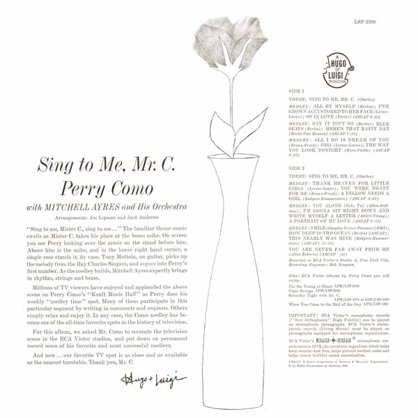 Sing to Me Mr. C. ~ original album circa 1961