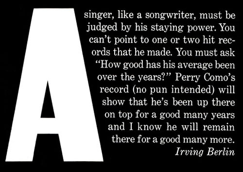 Irving Berlin Quote