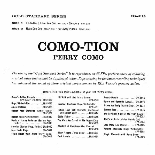 COMO-TION ~ 1960 release