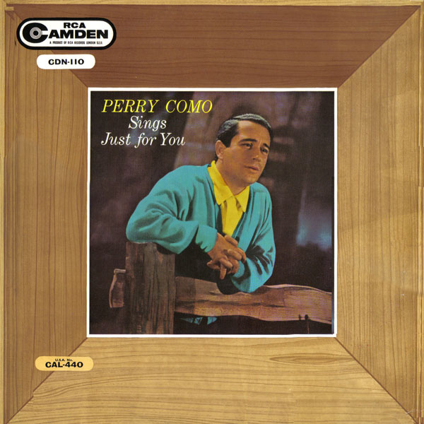 Perry Como Sings Just For You ~ UK Release circa 1959