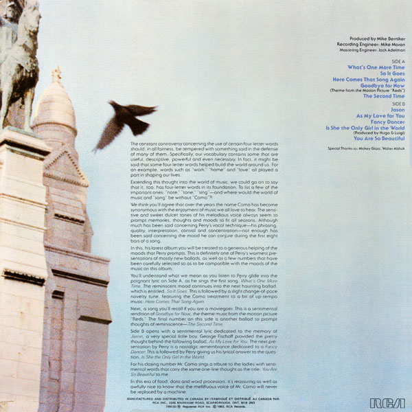 So it Goes / Goodbye for Now 1983