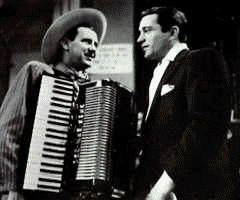 Perry with well-known country performer, Pee Wee King
