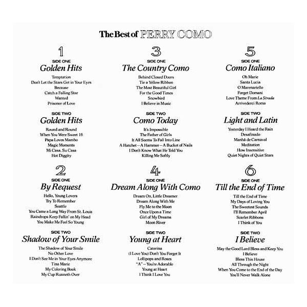 The Best of Perry Como - Reader's Digest 1975