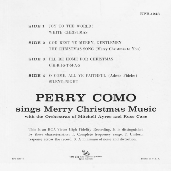 Merry Christmas Music - front cover