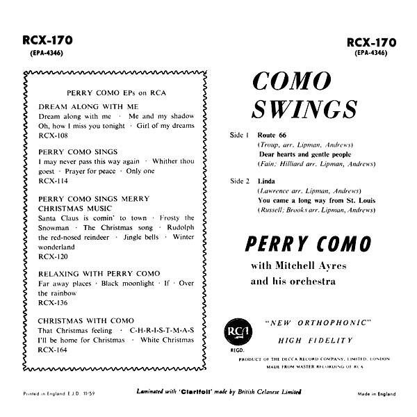 Como Swings UK EP