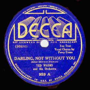 Decca Label - Darling, Not Without You - 959 A