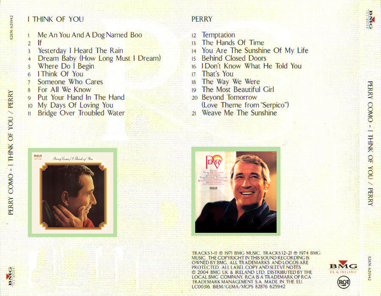 I Think of You / Perry (two-fer)